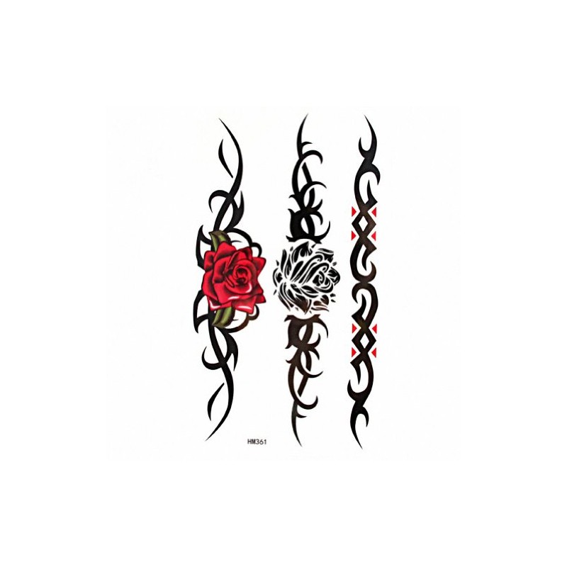MapofBeauty Tribal Armband Pattern Waterproof Temporary Tattoo Paper Sticker 2