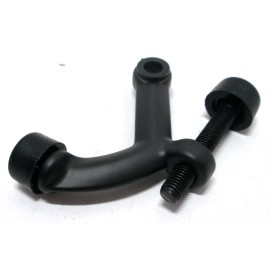 Miseno 4 New Miseno MDS01SB Adjustable Solid Brass Hinge Pin Door Stops - Matte Black