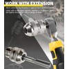 3-Piece Tap Socket Set Use with 1/4" & 3/8" &