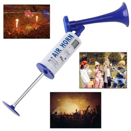AOLIHAN Pump Air Horn for Safety Airhorns Horn Loud Hand-held Air Horn for Boat Aluminum+ABS Loud Noise Makers for Sporting Events Graduation Parties Aggressive Animals etc. (Handheld Air horn blue)