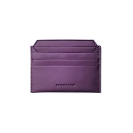 BETTERHUMZ Credit Card Case Nappa Leather Material for Men and Women Card Holder Slim Wallet 8 Slots and 1 Pocket (Purple)