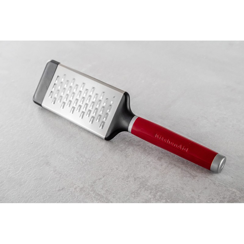 KitchenAid Core Medium Etched Grater, Empire Red, 11.6 inch, Rust-Resistant