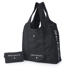 DEAN&DELUCA Shopping Bag, Black, Eco Bag, Foldable, Lightweight, Compact, My Bag