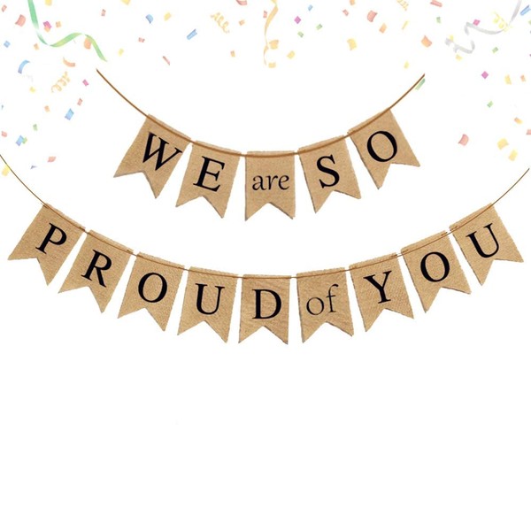 JeVenis We Are So Proud of You Banner Graduation Banner Congratulations Banner Graduation Party Decorations Graduation Commencement Decoration