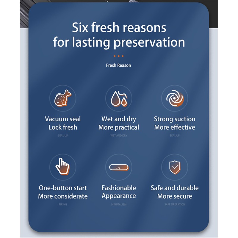 Digital Timer Vacuum Sealer for Food - Automatic Sealer Machine