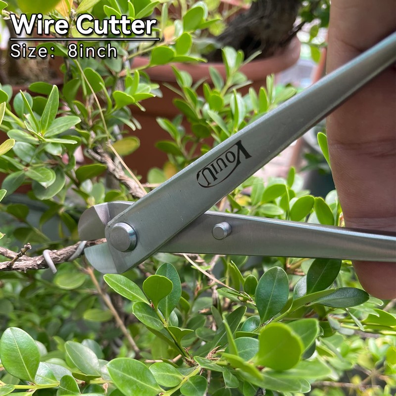 vouiu 6-Piece Bonsai Tool Set,Concave Cutter,Knob Cutter,Jin Pliers,Wire Cutter,Bonsai Scissors,