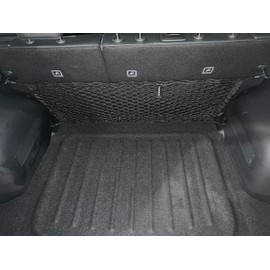Back Seat Style Automotive Elastic Trunk Mesh Cargo Net for Kia NIRO 2023-2024 - Premium Trunk Organizer and Storage - Luggage Net for Crossover - Best Car Organizer for Kia NIRO EV