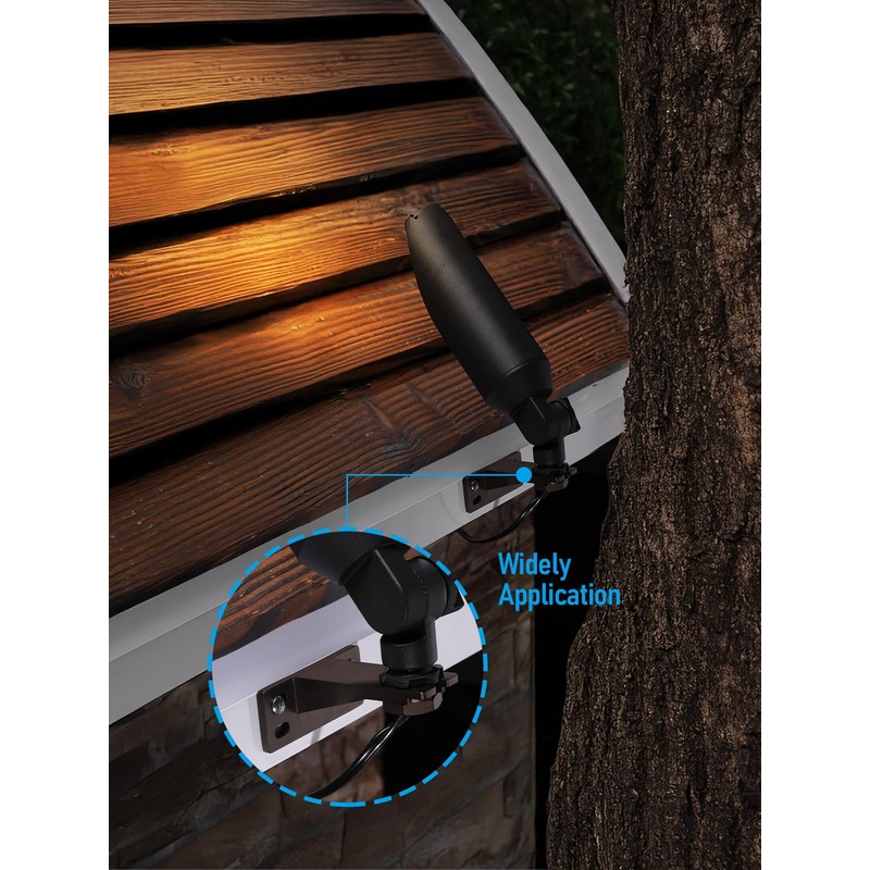 LEONLITE Gutter Mount Bracket for Low Voltage LED Spotlight, 1/2"
