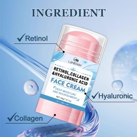 Retinol Collagen Face Balm Stick – Hydrating, Wrinkle-Reducing, 1.41oz
