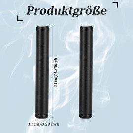 Xialvyu Pack of 4 Joint Case Aluminium Joint Box 110 x 15 mm, Joint Case Waterproof Joint Tube Holder Clean Design Accessories Storage (Black)