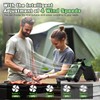 Solar Powered Camping Fan for Tent Rechargeable Battery Operated Tent