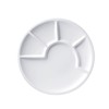 Spring Fondue Plate 23 cm, Black white