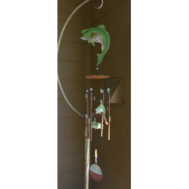 Sunset Vista Designs Catch of The Day - Campanilla de Viento con Forma de pez, 91,4 cm de Largo