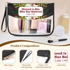 Christian Religious Gift for Women Bible Verse Zipper Makeup Bag