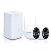 NoahTec Wireless Outdoor 2K Security Camera Kit, IP67 Waterproof, 64GB