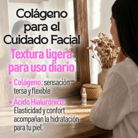 Loción Colágeno Para Cara Ácido Hialurónico 60ml Ga Tlali - Loción Para Cara Y Cuello Colágeno, Ácido Hialurónico Y Sábila 60 Ml Colágeno Natural Para La Cara Líquido Hidratación Diaria Facial