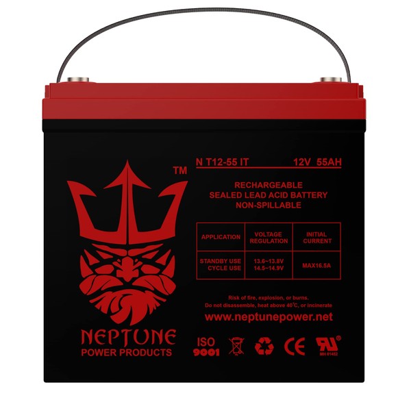 Neptune 12V 55Ah AGM/GEL Deep Cycle Battery for RENOGY PV