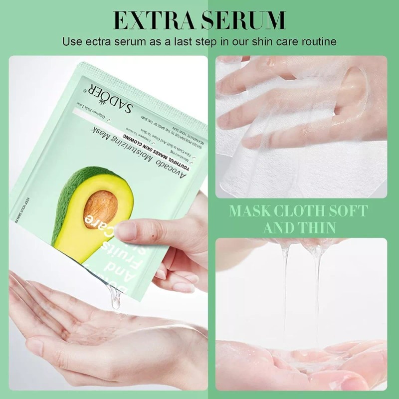 Universo en Linea 10 Mascarillas Colágeno Reparadora Facial Acido Hialuronico