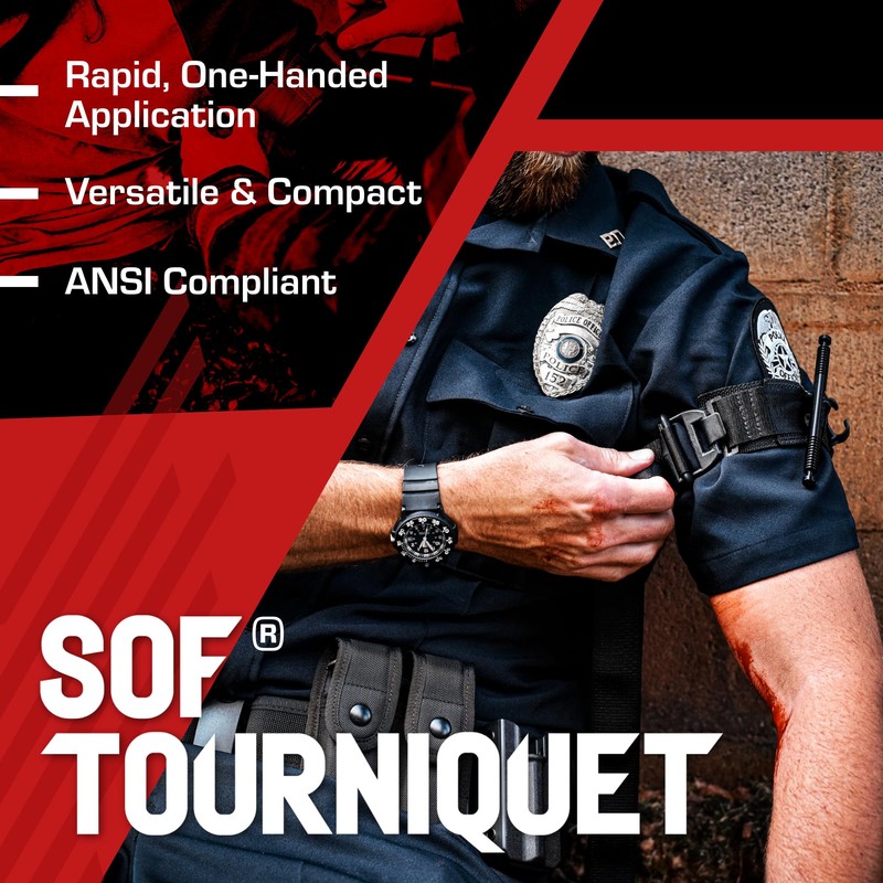 TacMed Solutions SOF Tourniquet (Generation 5) - Black, Military-Grade Tourniquet