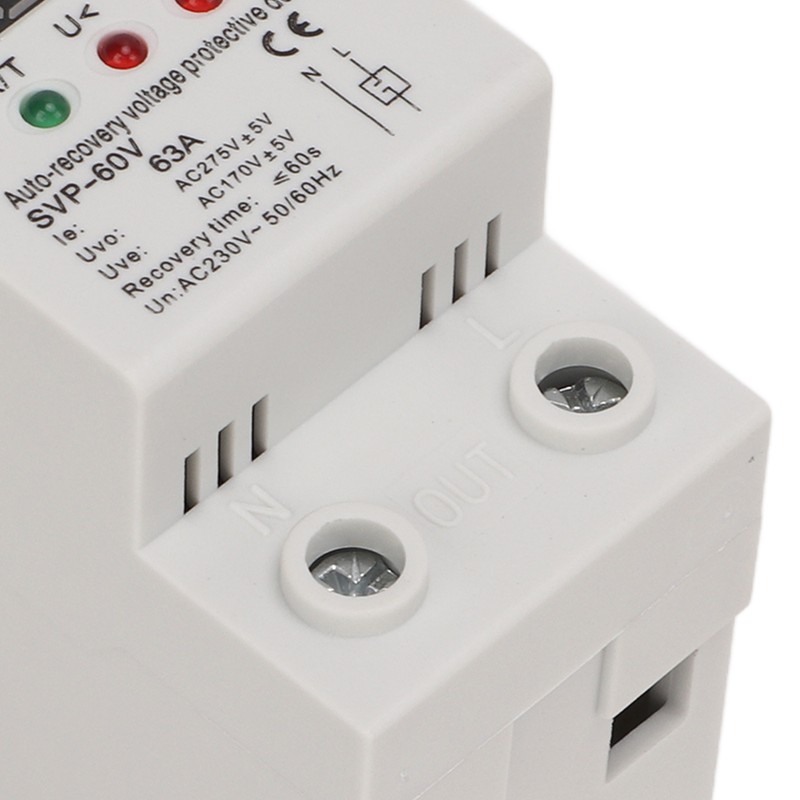 Auto Recovery Voltage Protectve Device Single Phase LED Digital Display