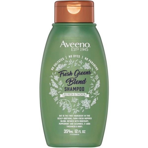Aveeno Fresh Greens Blend Shampoo Refresh & Thicken 354ml