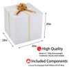 Extra Large Gift Box with Lid 20x20x20 Inches, White Big