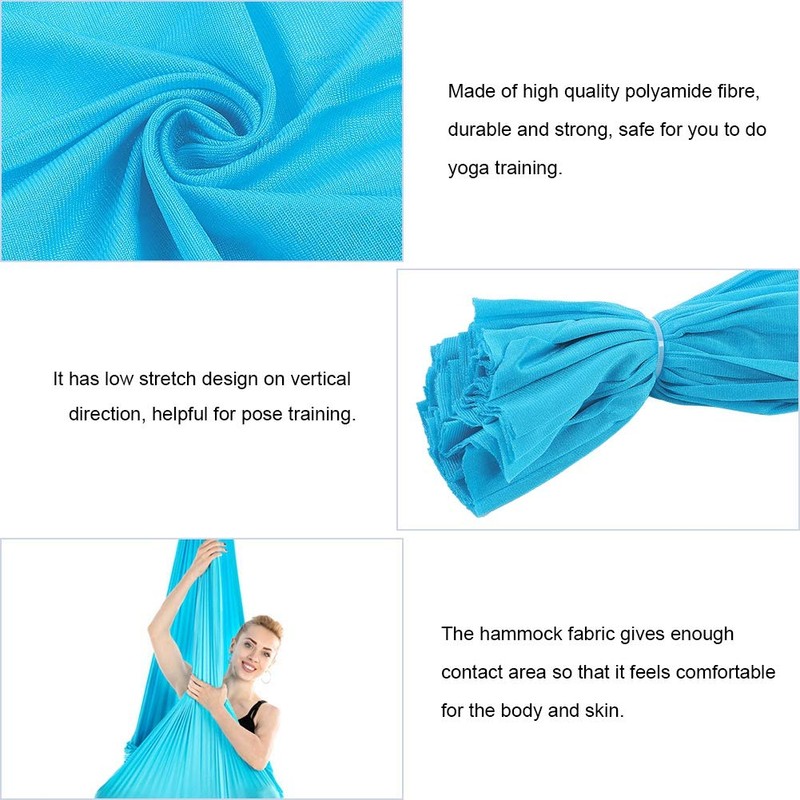 2.8x1m/9.2x3.3ft Yoga Hammock, Aerial Yoga Swing, Durable Safe Beginners for