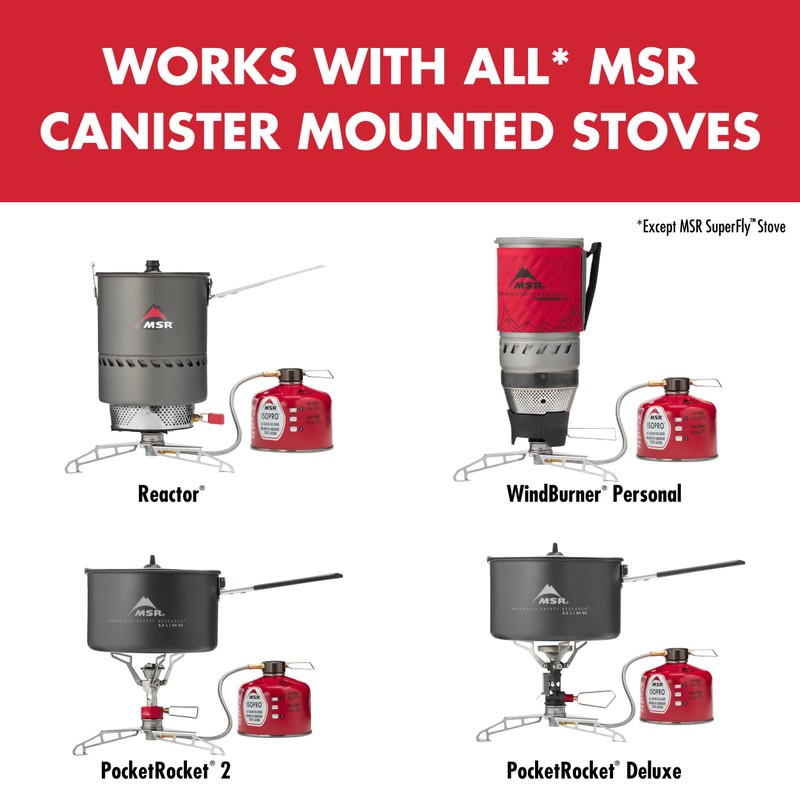 MSR Lowdown リモートキャンプ/バックパッキングストーブアダプター