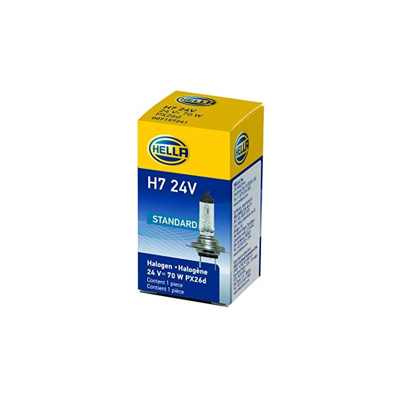 HELLA H7 24V Standard Halogen Bulb, 70W,Standard - 70W