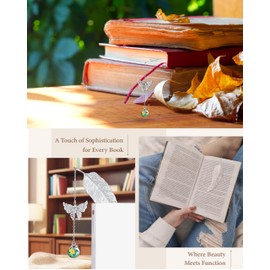 Gifts for Women Teachers Mothers Day: Metal Feather Bookmark Butterfly Craft Gifts for Women Who Have Everything Ladies Mom Girls Teacher Appreciation Gift Readers Book Lover Birthday Reading Gifts