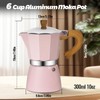 Vaolvpant 6 Cup Aluminum Moka Pot Classic Stovetop Espresso Coffee