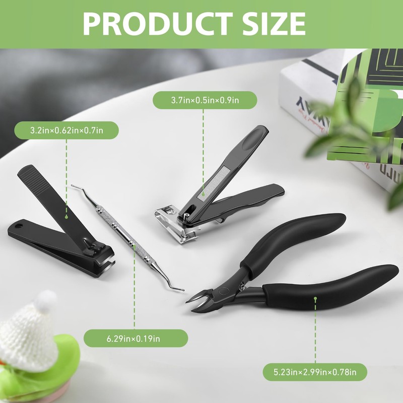 BALUCA Heavy Duty Toenail Clippers for Thick Nails & Seniors
