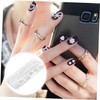 Healeved Nail Charms for Manicure Heart-Shaped Decorations for Elegant Nails