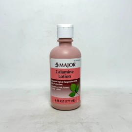 Major Calamine Lotion - 6 fl oz | Caladryl for Poison Ivy  (4 Pack)