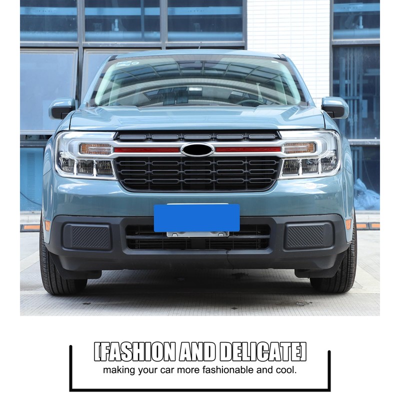Daeiclru Front Center Grill Insert Cover Trim Compatible with Ford