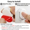 3-Pack Toothpaste Holders Wall Mounted, Adhesive Tube Clips for Bathrooms