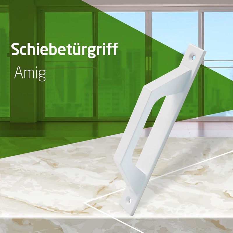 Amig - Türgriff mit geraden Linien aus Alumnium | Weiße