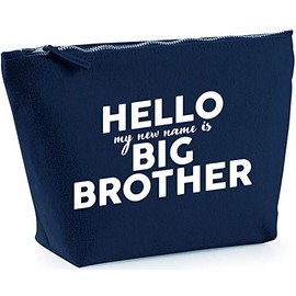 Hippowarehouse Hello my new name is big brother printed make up cosmetic wash bag 18x19x9cm