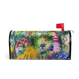 WOOR Monet Painting Magnetic Mailbox Cover MailWraps Garden Yard Home Decor for Outside Standard Size-18"x 20.8"
