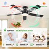 Ceiling Fans with Lights- 52" Low Profile Indoor Ceiling Fan