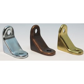 Variety Count Flat Straight 1x1 22 Gauge Steel Corner Brace Brackets Antique Brass Bronze Zinc Finish Shelf Chair Cabinet Rustic Vintage Brace 90 Dozen Statuary (50, Bronze)