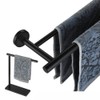 JQK Bath Towel Bar, Matte Black 304 Stainless Steel Thicken