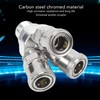 Kadimendium 3 Way Quick Coupler Quick Connect Air Hose Splitter