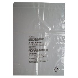 50 CLEAR TRANSPARENT PLASTIC SELF SEAL GARMENT CLOTHING RETAIL PACKAGING BAGS SAFETY WARNING LARGE SIZE 12x15" 300x380mm 38mu POLYPROPYLENE SHIRT T-SHIRT STORAGE PROTECTION DISPLAY PACKING