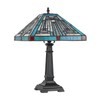 Chloe Lighting Innes Mission Tiffany-Style Blackish Bronze 1 Light Table