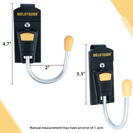 MELOTOUGH Tool Belt Hook Tool Holster Cordless Drill Holster with Metal Clip (Yellow 2pcs)