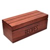 Apace Living Large Sapele Recipe Box with Cards and Dividers