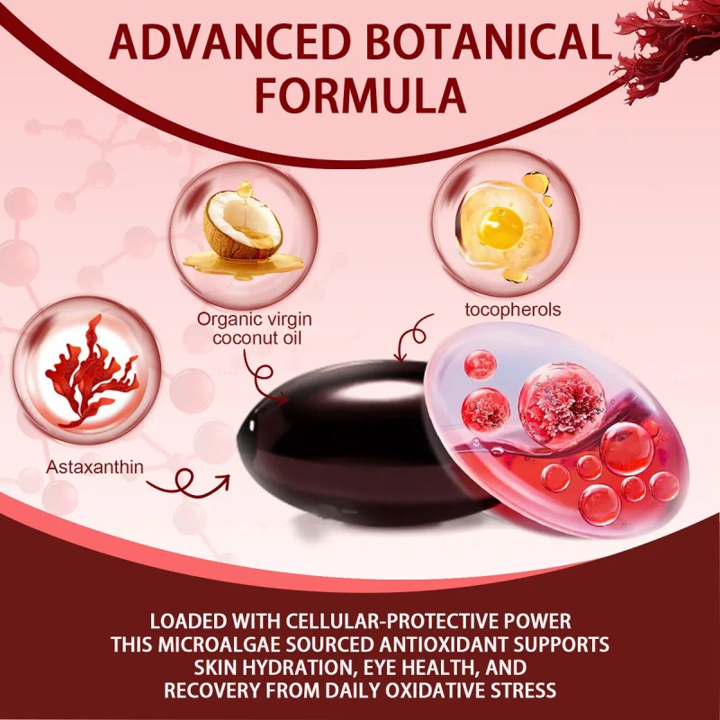 Gwynne Astaxantina 12mg 120 Cápsulas Blandas Antioxidante Antioxidant From Fresh