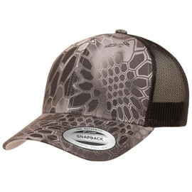 Joe's USA YP Classics 6606 Six-Panel Snapback Retro Trucker Cap - OSFM - 1 Pack - Kryp-tek Raid