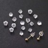 Silicone Earring Backs, 200 Pack Clear Hypoallergenic Replacement Stoppers for